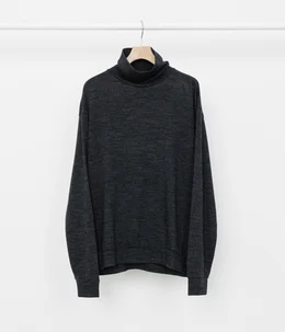 【予約】TURTLE NECK - sp120's wool cotton knit -