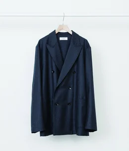 【予約】W.B JACKET LOOSE FIT - 2/60 WOOL FLANNEL -