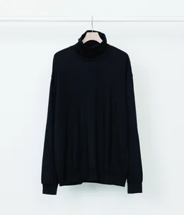 【予約】TURTLE NECK - 2/72 WOOL SINGLE JERSEY WASHABLE -