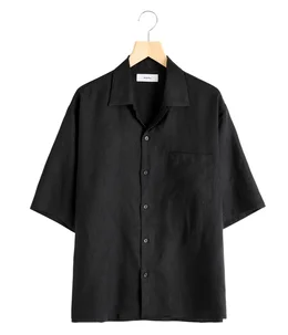 【予約】OPEN COLLAR S/S SHIRT - LINEN TROPICAL -