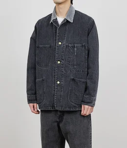 【予約】COVERALL JACKET -ORGANIC COTTON 13.5oz SELVEDGE DENIM-