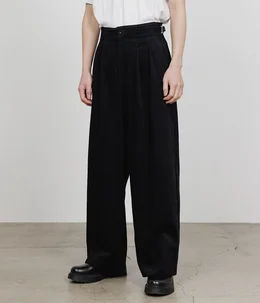 【予約】TWO TUCK MILITARY TROUSERS -ORGANIC COTTON 8-WALECORDUROY-