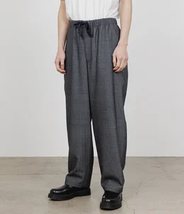 【予約】COCOON WIDE EASY PANTS -TUMBLED WOOL SERGE-
