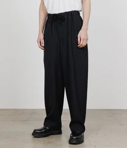 【予約】COCOON WIDE EASY PANTS -TUMBLED WOOL SERGE-