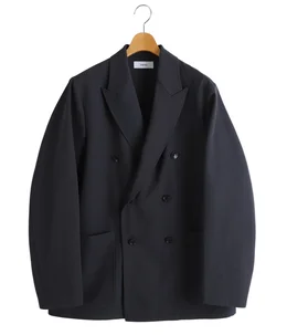 予約】W.B JACKET LOOSE FIT -2/60 WASHER WOOL GABARDINE