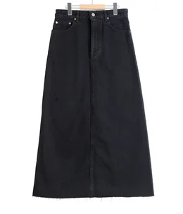 【レディース】BUDDY DENIM SKIRT(BLACK)