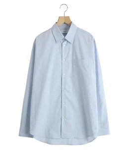 予約】REGULAR COLLAR SHIRT -ORGANIC COTTON STRIPE- | marka(マーカ