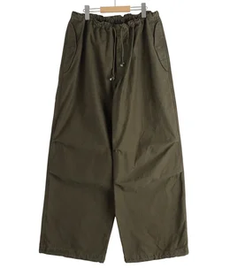 WIDE OVER PANTS -ORGANIC COTTON BACK SATIN-