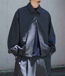 【予約】別注 ZIP BLOUSON -2/60 WOOL TROPICAL MELANGE-