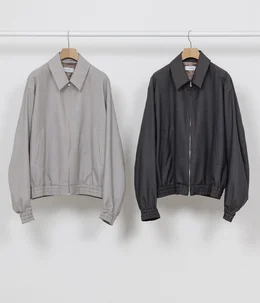 予約】ZIP BLOUSON -2/60 WOOL TROPICAL MELANGE- | marka(マーカ