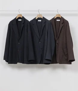 【予約】STROLL AROUND JACKET -TUMBLED WOOL SERGE-
