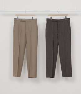 【予約】REGULAR FIT STRAIGHT TROUSERS -ORGANIC WOOL MELANGE TWEED-