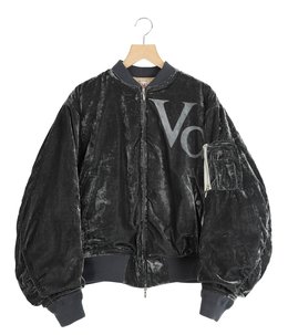 VC VELVET PUFFER BOMBER JACKET
