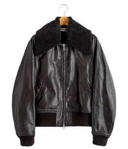 recency of mine レザージャケット　ゴートレザー セール】【Recency of Mine】ゴートレザーライダースジャケット