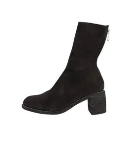 【レディース】HIGH HEEL BOOTS-STAG REVERSE BLKT-