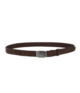 COLEMAN BELT-CASUAL HANDTOOLED LEATHER