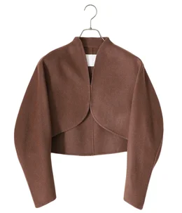 【レディース】Silk Cashmere Reversible Sewing Bolero Jacket