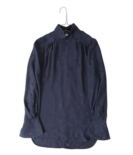【レディース】Crane Pattern Jacquard Shirt
