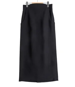 【レディース】Acetate Polyester High Waisted Skirt