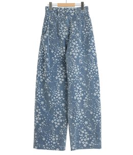 【レディース】Floral Jacquard Denim Trousers