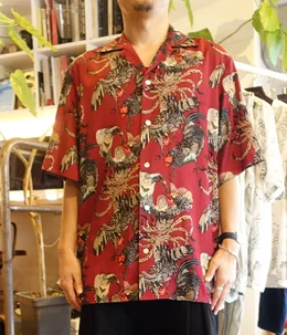 予約】RAYON SHORT SLEEVE ALOHA SHIRT(伊藤若冲 群鶏) | NIPOALOHA(ニポアロハ) / トップス 半袖シャツ  (メンズ)の通販 - ARKnets 公式通販