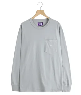予約】8oz Field Long Sleeve Pocket Tee | THE NORTH FACE PURPLE
