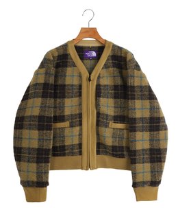 【レディース】PLAS Plaid Fleece Field Cardigan