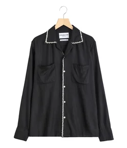 Trim Embroidery Shirt