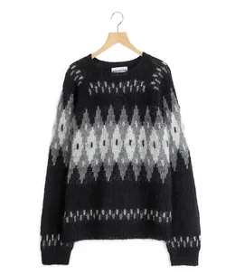 Hand Knit Snowflake Sweater