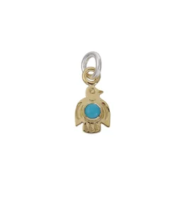 18K GOLD BABY THUNDERBIRD PENDANT (TURQUOISE) | LARRY SMITH(ラリー