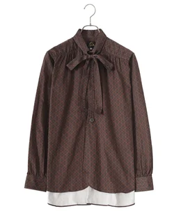 【レディース】Ascot Collar EDW Shirt - Cotton Sateen / Printed