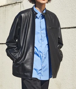 Graphpaper】別注 Sheep Leather Single Riders Jacket / スタッフ