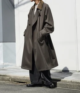ssstein】別注WOOL MELTON DOUBLE BREASTED COAT着こなし解説