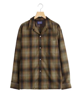【予約】別注 Wool Open Collar Shirt