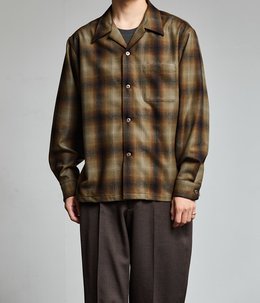 【別注】Wool Open Collar Shirt