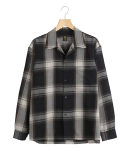 【予約】別注 OMBRE CHECK OPEN COLLAR SHIRT