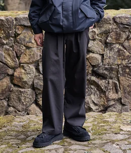 Goldwin GL75175 黒 スラックス One Tuck Tapered Stretch Pants – Goldwin Europe