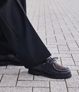 羊毛39MICHAEL MOUTONリアルファー黒リスレザー25cmフランス製 予約】別注 MICHAEL MOUTON（ムートン） | Paraboot(パラブーツ