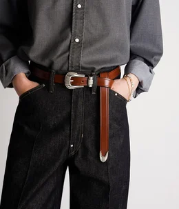 別注 Long 3piese silver buckle