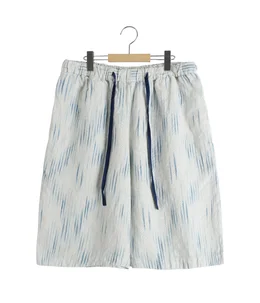 OLD FRANCE INDIGO PRINT SHORTS
