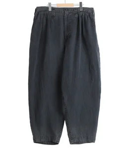 BLACK LINEN BEBOP PANTS