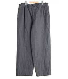 PIN STRIPE LINEN COTTON EASY PANTS