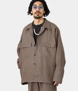 High Density Linen Twill Shirt jacket