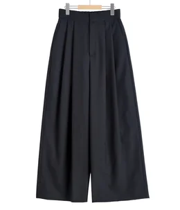 【レディース】WOOL TROPICAL WIDE EASY PANTS