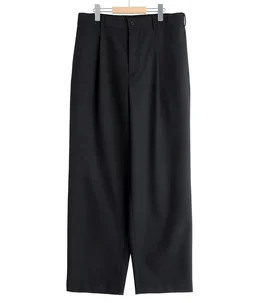 WOOL TROPICAL LOOSE FIT PANTS