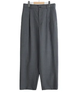 WOOL TROPICAL LOOSE FIT PANTS