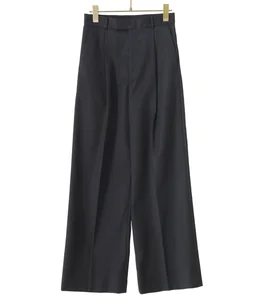 【レディース】COMPACT WOOL STRAIGHT PANTS