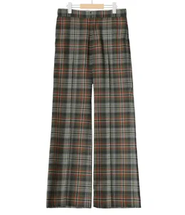 【レディース】TARTAN PLAID ADJUSTABLE BELTED PANTS