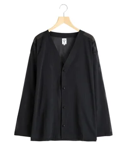 V-Neck Cardigan - Knit Mesh