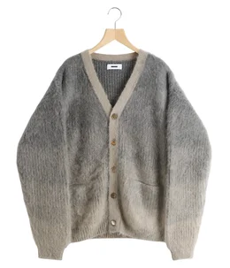 MOHAIR GRADATION BORDER CARDIGAN | REVERBERATE(リバーバレイト